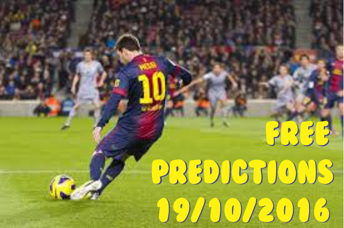 19/10/2016 Free Football predictions